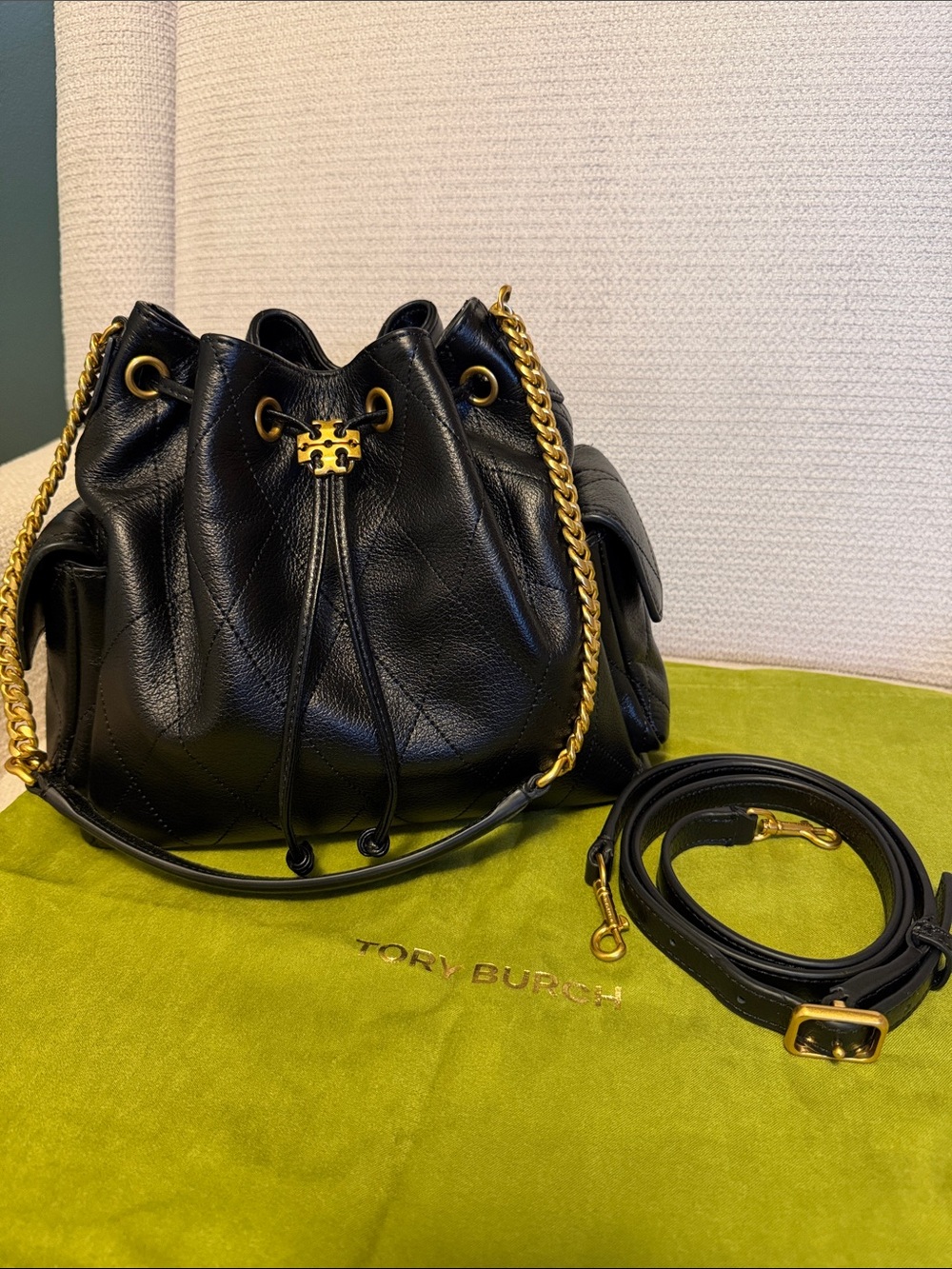 Tory Burch Small Charlie Drawstring - Picture 2 of 8
